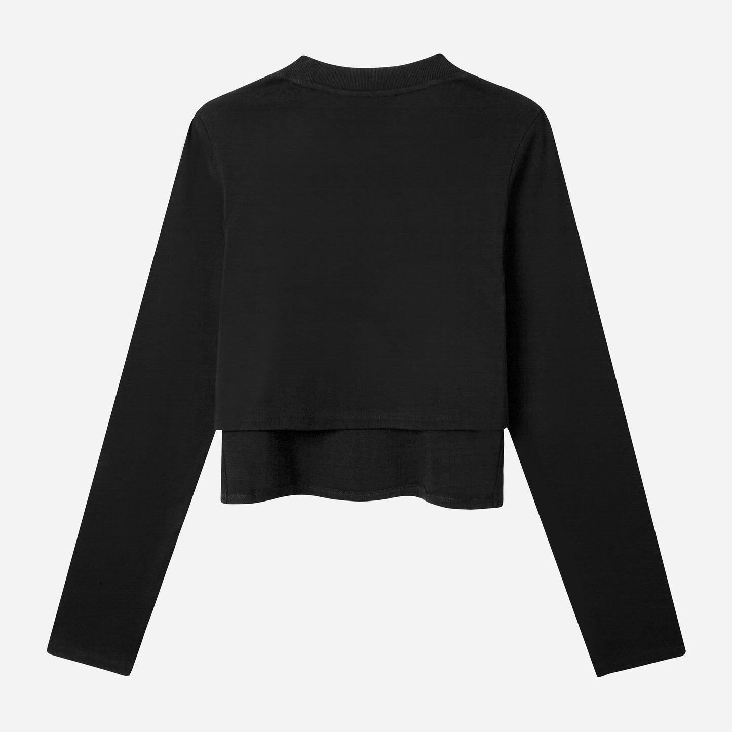 Crop Back Long Sleeve T-Shirt