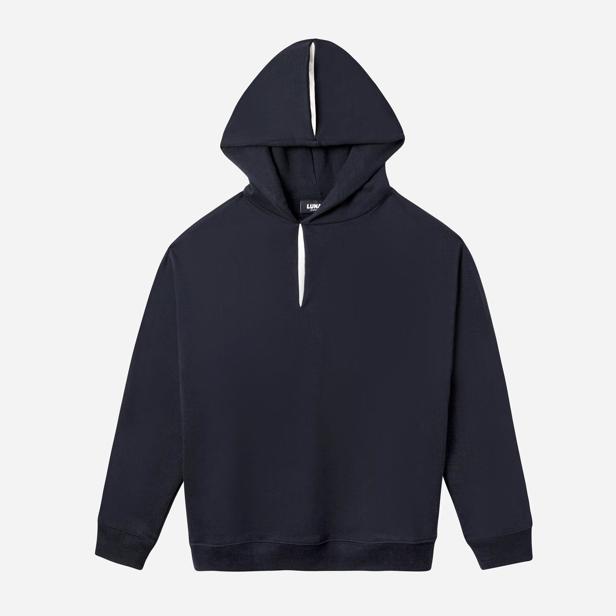 Double L Hidden Placket Hoodie