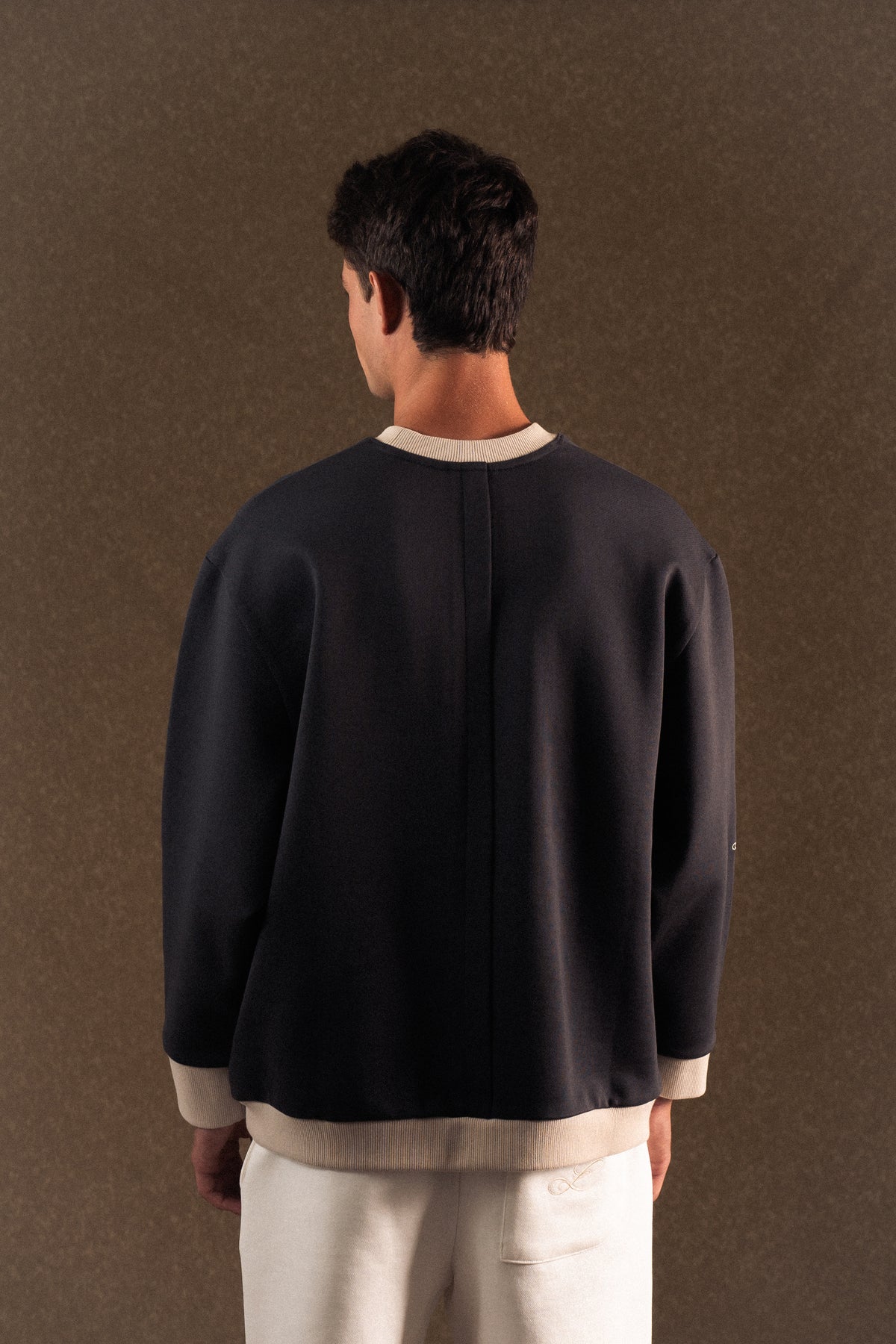 Dropped Armhole Crewneck Sweatshirt