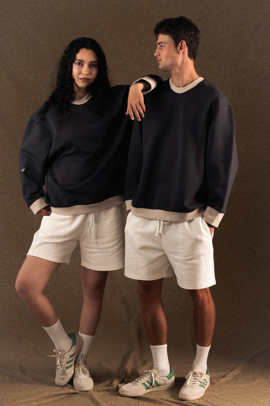 Dropped Armhole Crewneck Sweatshirt