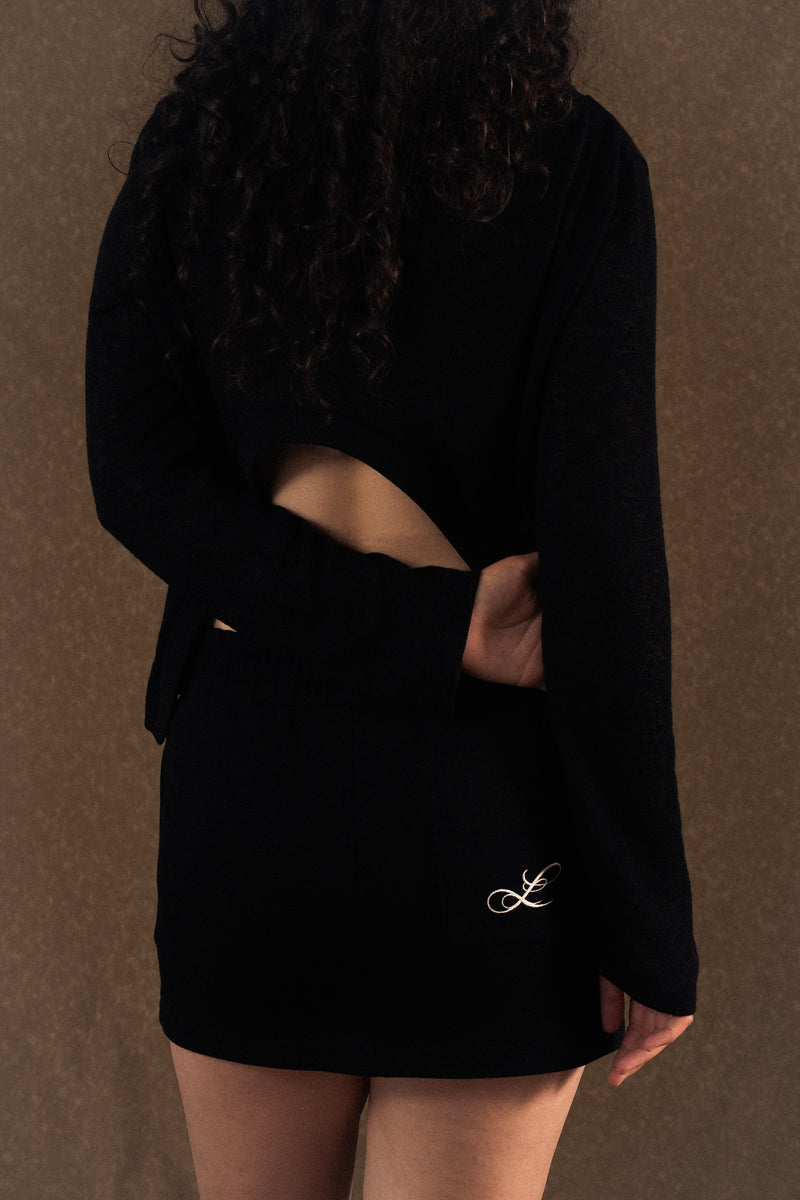 Double L Sweatshirt Skirt