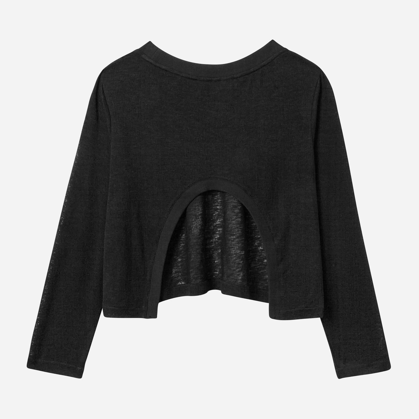 Open Back Crewneck Sweater