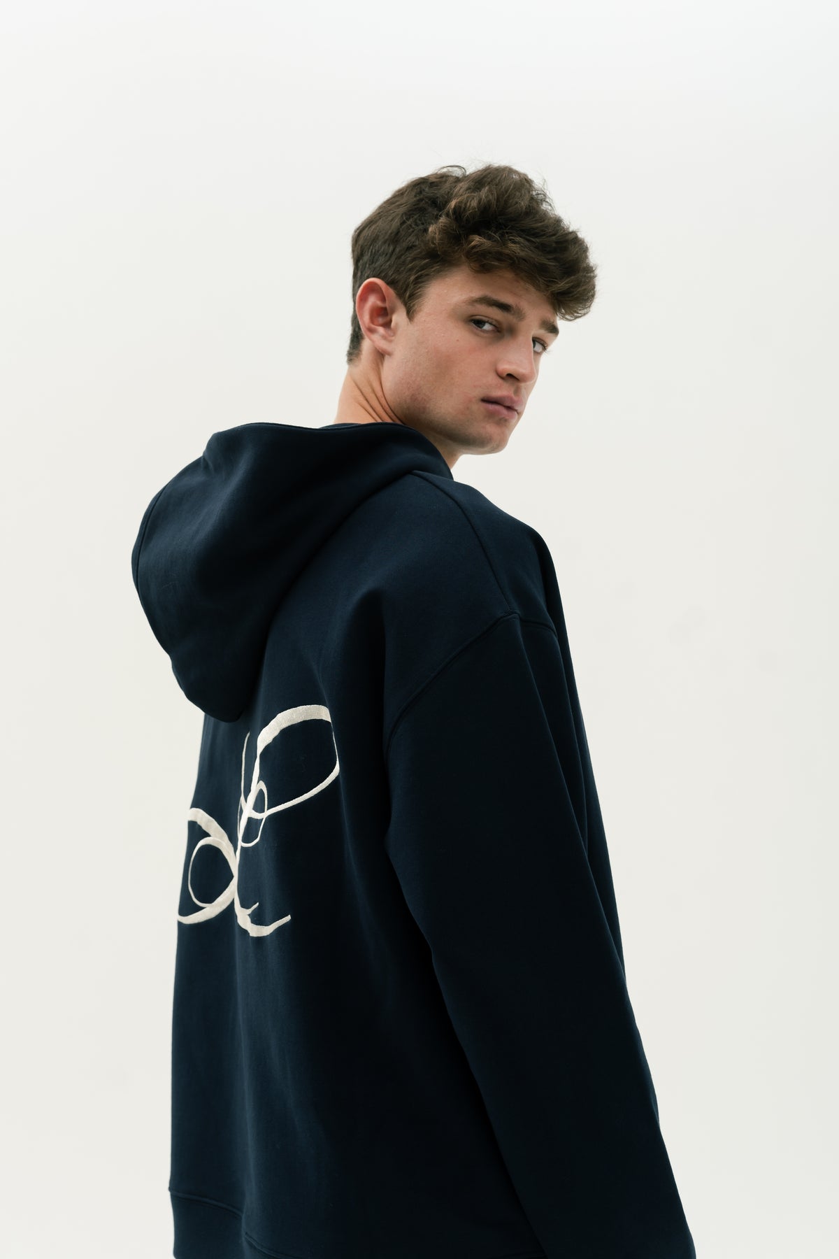 Double L Hidden Placket Hoodie