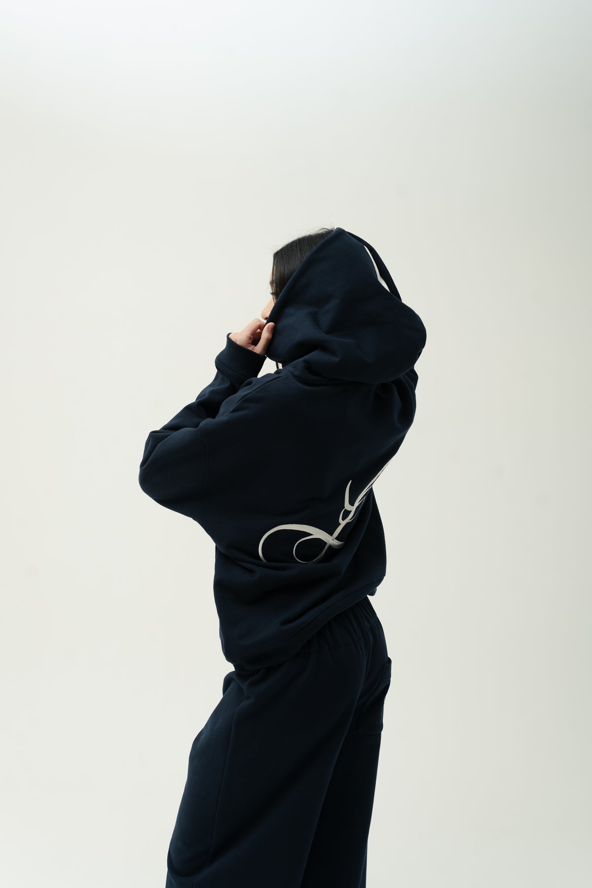 Double L Hidden Placket Hoodie