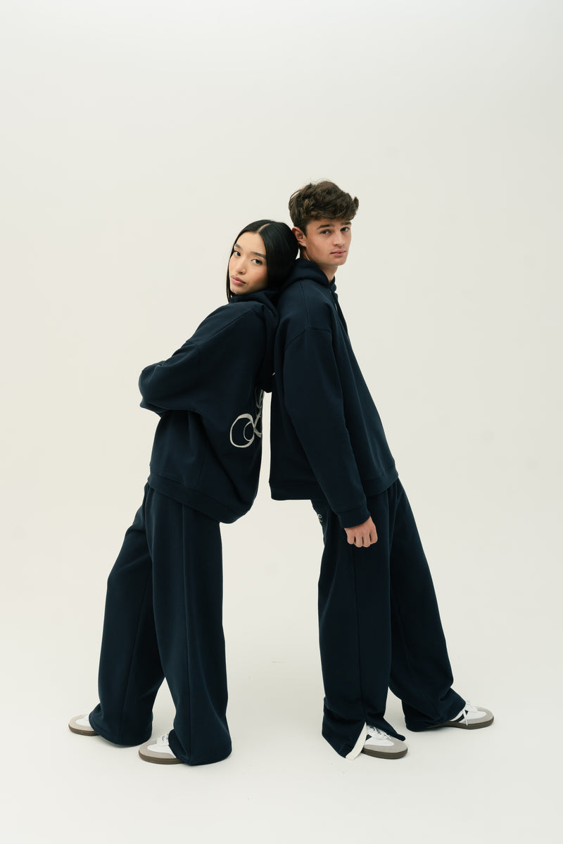 Double L Hidden Placket Sweatpants