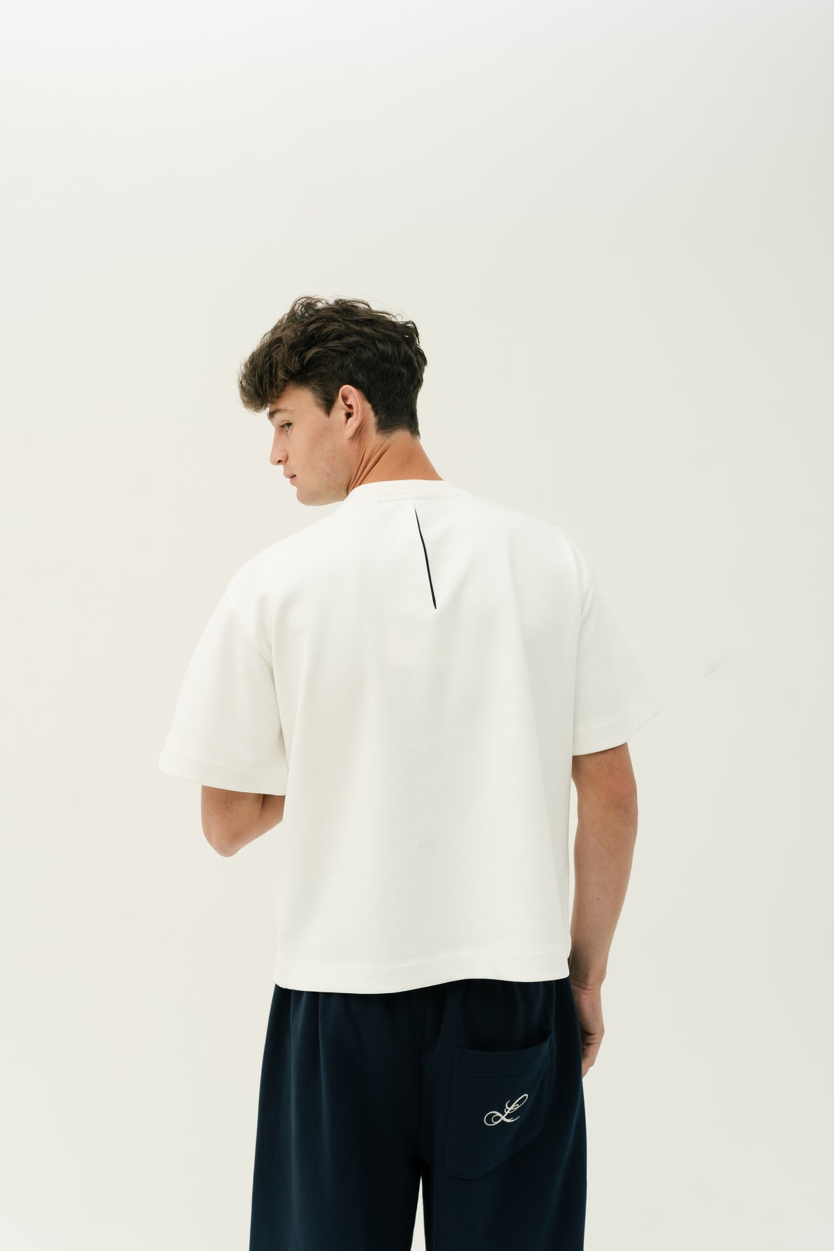 Double L Hidden Placket T-Shirt